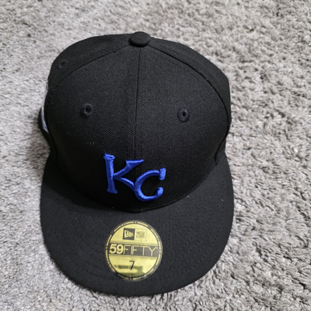 New Era Black and Blue 59FIFTY Kansas City Cap